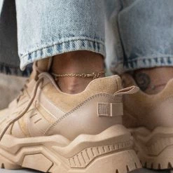 Πολύ καλή προσφορά 🔥 The Fashion Project 👟 Sneakers Chunky σε συνδυασμούς υλικών - Πούρο 😀 -Sneakers Κατάστημα athlitika me chunky sola 106366 7vt4