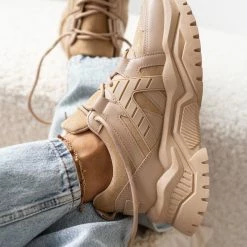 Πολύ καλή προσφορά 🔥 The Fashion Project 👟 Sneakers Chunky σε συνδυασμούς υλικών - Πούρο 😀 -Sneakers Κατάστημα athlitika me chunky sola 106366 dsuz