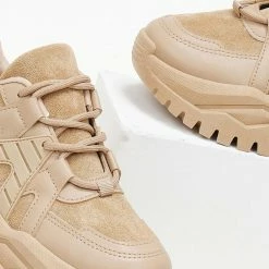 Πολύ καλή προσφορά 🔥 The Fashion Project 👟 Sneakers Chunky σε συνδυασμούς υλικών - Πούρο 😀 -Sneakers Κατάστημα athlitika me chunky sola 106366 j6wn