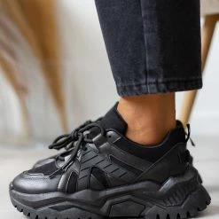 Προώθηση 😍 The Fashion Project 👟 Sneakers Chunky σε συνδυασμούς υλικών - Μαύρο ✔️ 11 Προώθηση 😍 The Fashion Project 👟 Sneakers Chunky σε συνδυασμούς υλικών - Μαύρο ✔️ -Sneakers Κατάστημα athlitika me chunky sola kai ekswterikes rafes 106364 incn