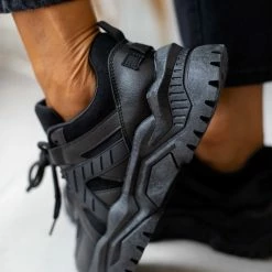 Προώθηση 😍 The Fashion Project 👟 Sneakers Chunky σε συνδυασμούς υλικών - Μαύρο ✔️ 13 Προώθηση 😍 The Fashion Project 👟 Sneakers Chunky σε συνδυασμούς υλικών - Μαύρο ✔️ -Sneakers Κατάστημα athlitika me chunky sola kai ekswterikes rafes 106364 lhzd