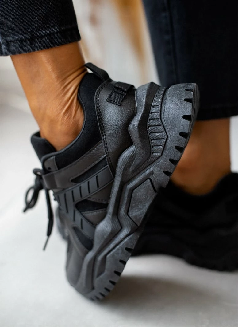 Προώθηση 😍 The Fashion Project 👟 Sneakers Chunky σε συνδυασμούς υλικών - Μαύρο ✔️ 7 Προώθηση 😍 The Fashion Project 👟 Sneakers Chunky σε συνδυασμούς υλικών - Μαύρο ✔️ - Image 5