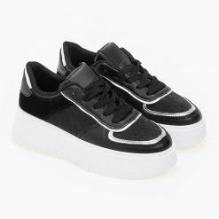 Το φθηνότερο 🤩 The Fashion Project 👟 Sneakers Flatforms - Μαύρο 😀 -Sneakers Κατάστημα athlitika me psili sola 98913 5eyk