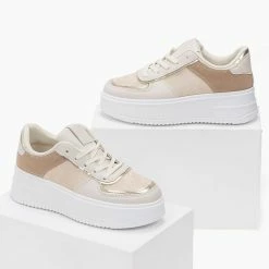 Το φθηνότερο 🤩 The Fashion Project 👟 Sneakers Flatforms - Μπεζ 🤩 -Sneakers Κατάστημα athlitika me psili sola 98914 kslh