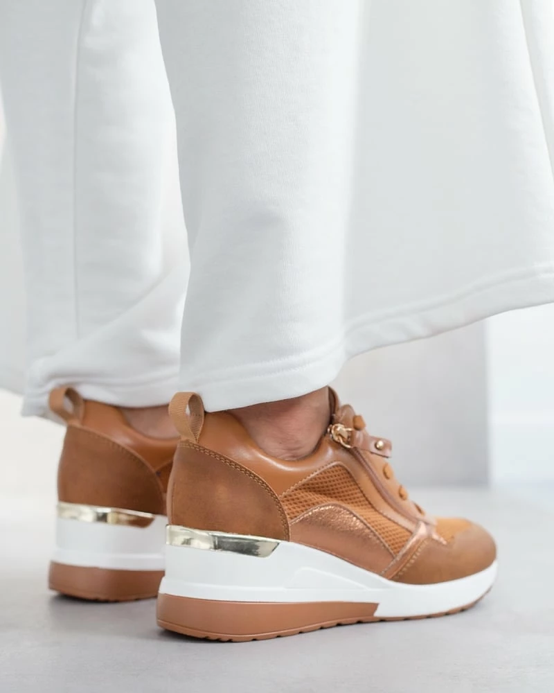 Πολύ καλή προσφορά 🎁 The Fashion Project 👟 Sneakers Wedges με φερμουάρ - Ταμπά 😉 8 Πολύ καλή προσφορά 🎁 The Fashion Project 👟 Sneakers Wedges με φερμουάρ - Ταμπά 😉 - Image 6