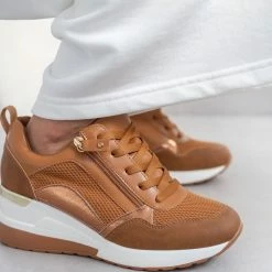 Πολύ καλή προσφορά 🎁 The Fashion Project 👟 Sneakers Wedges με φερμουάρ - Ταμπά 😉 11 Πολύ καλή προσφορά 🎁 The Fashion Project 👟 Sneakers Wedges με φερμουάρ - Ταμπά 😉 -Sneakers Κατάστημα athlitika me takouni kai fermouar 99820 netc