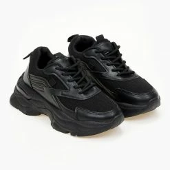 Καλύτερες κριτικές για ⭐ The Fashion Project 👟 Sneakers Chunky με ύφασμα - Μαύρο ✔️ -Sneakers Κατάστημα athlitika me ufasma kai chunky sola 100037 22bp