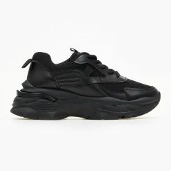 Καλύτερες κριτικές για ⭐ The Fashion Project 👟 Sneakers Chunky με ύφασμα - Μαύρο ✔️