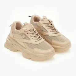 Προϋπολογισμός 💯 The Fashion Project 👟 Sneakers Chunky με ύφασμα - Πούρο ✔️ -Sneakers Κατάστημα athlitika me ufasma kai chunky sola 100038 hu9e