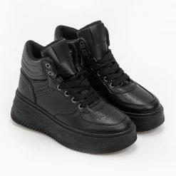 Αγορά ⌛ The Fashion Project Αθλητικά μποτάκια με ψηλή σόλα - Μαύρο 🎉 8 Αγορά ⌛ The Fashion Project Αθλητικά μποτάκια με ψηλή σόλα - Μαύρο 🎉 -Sneakers Κατάστημα athlitika mpotakia me psili sola 95247 jksx