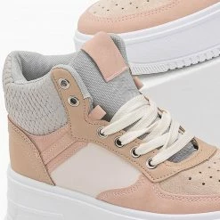 Η καλύτερη συμφωνία 😀 The Fashion Project Αθλητικά μποτάκια με ψηλή σόλα - Γκρι 😍 -Sneakers Κατάστημα athlitika mpotakia me psili sola 95249 4gyj