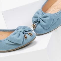 Κουπόνι 🧨 The Fashion Project Μπαλαρίνες με διπλό φιόγκο - Γαλάζιο 😉 -Sneakers Κατάστημα basic mpalarines me diplo fiogko 86106 ntw7