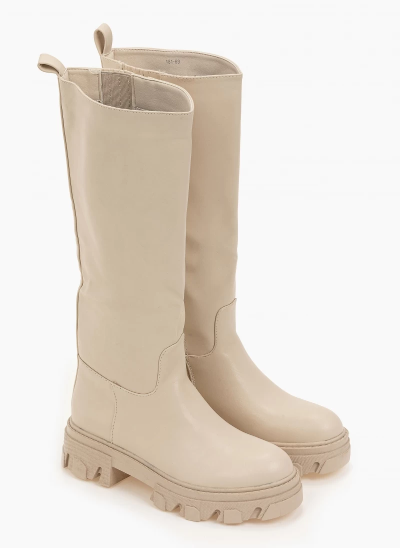 Αγορά 🛒 The Fashion Project Μπότες Chunky με φερμουάρ - Μπεζ ⌛ 5 Αγορά 🛒 The Fashion Project Μπότες Chunky με φερμουάρ - Μπεζ ⌛ - Image 3