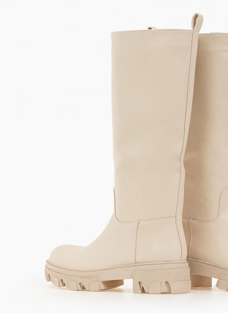 Αγορά 🛒 The Fashion Project Μπότες Chunky με φερμουάρ - Μπεζ ⌛ 6 Αγορά 🛒 The Fashion Project Μπότες Chunky με φερμουάρ - Μπεζ ⌛ - Image 4