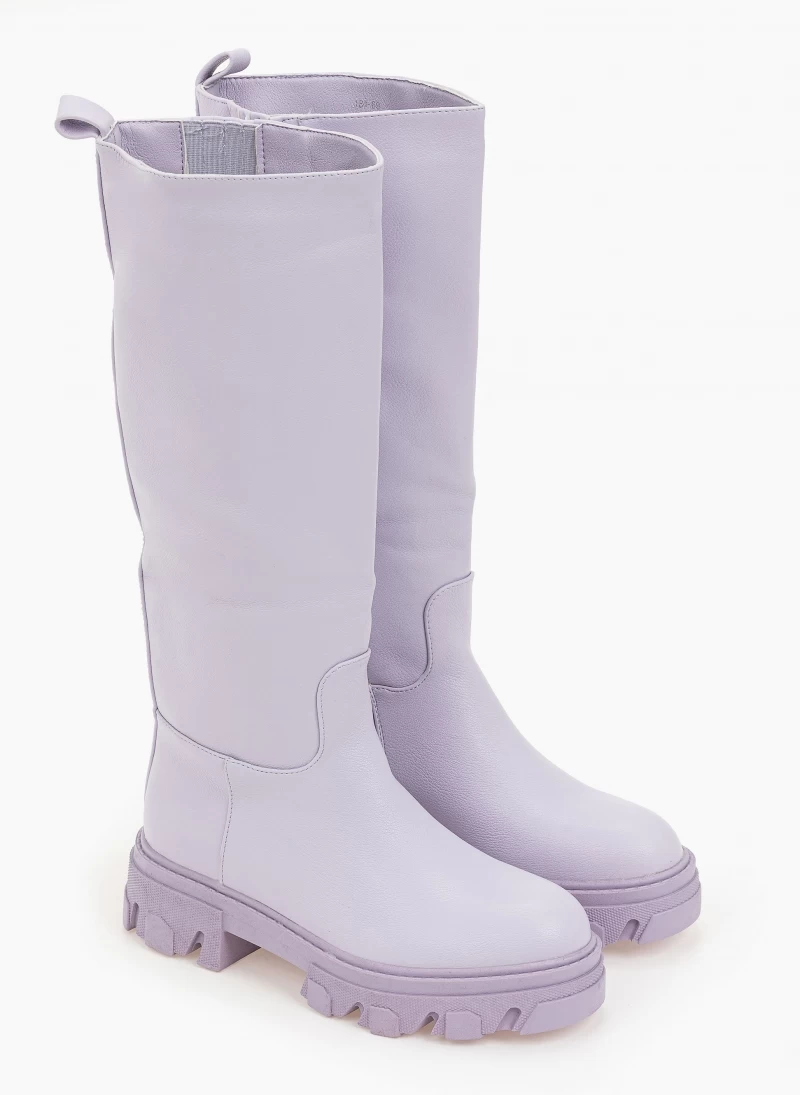 Εκπτωση 🔥 The Fashion Project Μπότες Chunky με φερμουάρ - Λιλά 🥰 4 Εκπτωση 🔥 The Fashion Project Μπότες Chunky με φερμουάρ - Λιλά 🥰 - Image 2