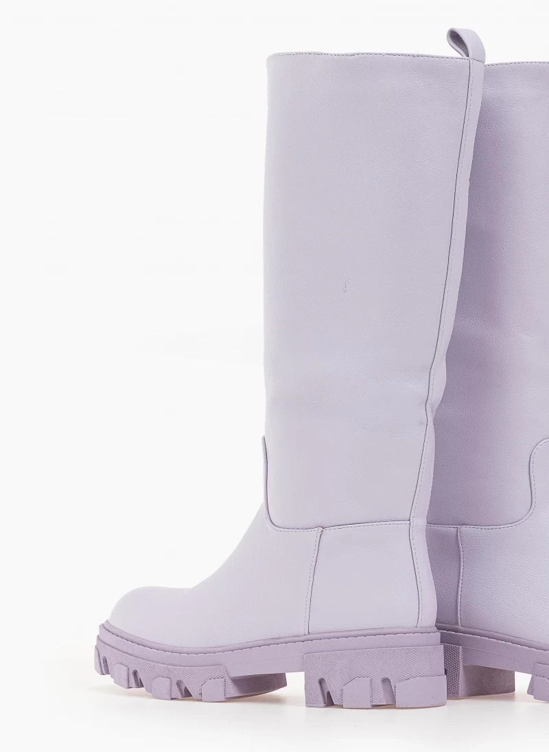 Εκπτωση 🔥 The Fashion Project Μπότες Chunky με φερμουάρ - Λιλά 🥰 6 Εκπτωση 🔥 The Fashion Project Μπότες Chunky με φερμουάρ - Λιλά 🥰 - Image 4