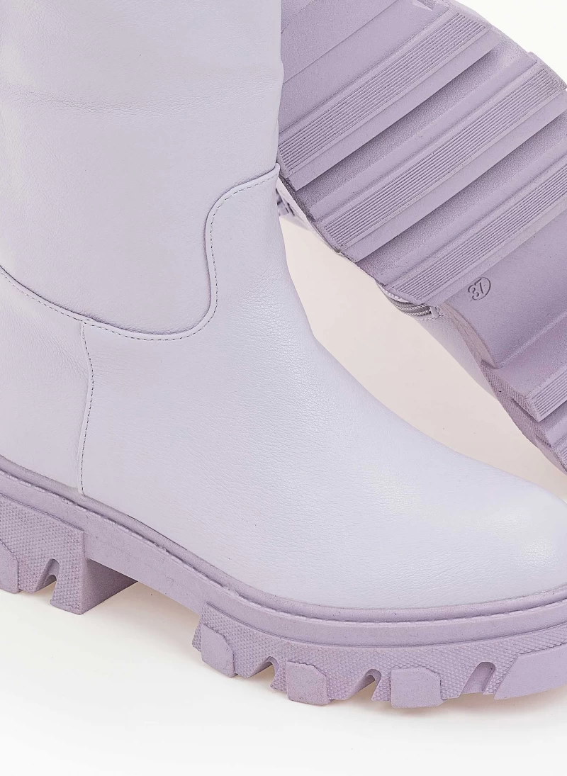Εκπτωση 🔥 The Fashion Project Μπότες Chunky με φερμουάρ - Λιλά 🥰 5 Εκπτωση 🔥 The Fashion Project Μπότες Chunky με φερμουάρ - Λιλά 🥰 - Image 3