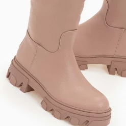 Προώθηση ❤️ The Fashion Project Μπότες Chunky με φερμουάρ - Σάπιο μήλο 😍 -Sneakers Κατάστημα casual chunky mpotes 97217 7wtt