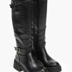 ΧΟΝΔΡΙΚΟ ΕΜΠΟΡΙΟ 😀 The Fashion Project Μπότες Chunky με ζωνάκι - Μαύρο ⭐ -Sneakers Κατάστημα casual mpotes me zwnaki 95777 6ysf