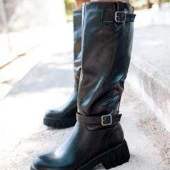 ΧΟΝΔΡΙΚΟ ΕΜΠΟΡΙΟ 😀 The Fashion Project Μπότες Chunky με ζωνάκι - Μαύρο ⭐ -Sneakers Κατάστημα casual mpotes me zwnaki 95777 rpgi