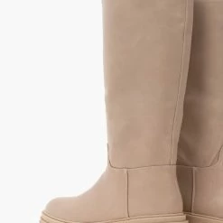 Ολοκαίνουργιο 💯 The Fashion Project Μπότες Chunky με φερμουάρ - Μπεζ ✔️ -Sneakers Κατάστημα chunky casual mpotes 97558 nnr2