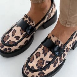 Ολοκαίνουργιο 🥰 Loafers Chunky με Print Estil - Leopard 🔔