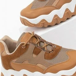 Εξοδος 👍 The Fashion Project 👟 Sneakers Chunky με διχρωμία στη σόλα - Ταμπά 🌟 -Sneakers Κατάστημα chunky sneakers me dixrwmia sti sola 95120 omo2