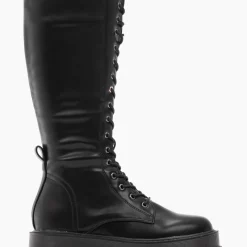 Συμφωνίες 🛒 The Fashion Project Μπότες με κορδόνια και διπλή σόλα - Μαύρο 🎁 9 Συμφωνίες 🛒 The Fashion Project Μπότες με κορδόνια και διπλή σόλα - Μαύρο 🎁 -Sneakers Κατάστημα combat mpotes me dipli sola 97504 bkwt