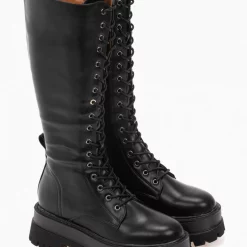 Συμφωνίες 🛒 The Fashion Project Μπότες με κορδόνια και διπλή σόλα - Μαύρο 🎁 12 Συμφωνίες 🛒 The Fashion Project Μπότες με κορδόνια και διπλή σόλα - Μαύρο 🎁 -Sneakers Κατάστημα combat mpotes me dipli sola 97504 pg9l