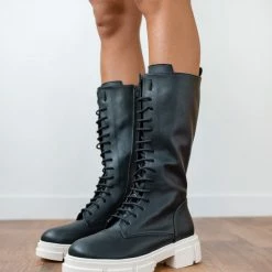 Εκπτωση 💯 Μπότες με κορδόνια και διχρωμία Estil - Μαύρο 🛒 12 Εκπτωση 💯 Μπότες με κορδόνια και διχρωμία Estil - Μαύρο 🛒 -Sneakers Κατάστημα estil combat mpotes me dixrwmia 96875 13pm