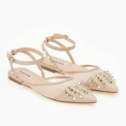 Τοπ 10 😉 The Fashion Project Μπαλαρίνες ίσιες με διαφάνεια και τρουκς - Μπεζ 🤩 -Sneakers Κατάστημα goves isies me diafaneia kai trouks 99907 tkuk