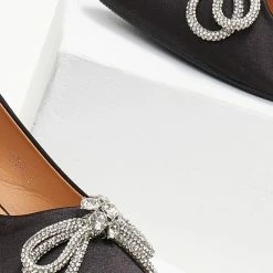 Αγορά 🥰 The Fashion Project Μπαλαρίνες μυτερές σατέν χωρίς τακούνι - Μαύρο 🥰 -Sneakers Κατάστημα goves muteres saten xwris takouni 105922 9alm