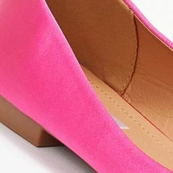 Η καλύτερη συμφωνία ❤️ The Fashion Project Μπαλαρίνες μυτερές σατέν χωρίς τακούνι - Φούξια 🥰 -Sneakers Κατάστημα goves muteres saten xwris takouni 105924 wr6a