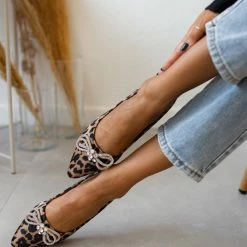 Προώθηση 🔔 The Fashion Project Μπαλαρίνες μυτερές σατέν χωρίς τακούνι - Leopard 🧨 -Sneakers Κατάστημα goves muteres saten xwris takouni 105925 6y1v