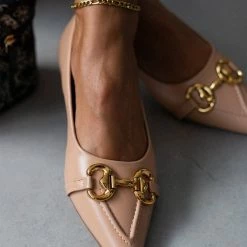 Νέος 💯 The Fashion Project Μπαλαρίνες μυτερές με ραφή - Nude ✔️ -Sneakers Κατάστημα goves muteres xwris takouni me rafi 106648 yix5