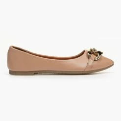 Προϋπολογισμός 🧨 The Fashion Project Μπαλαρίνες φλατ με αλυσίδα - Πούρο ❤️ -Sneakers Κατάστημα isia mutera govakia me alusida 95622 ak9i