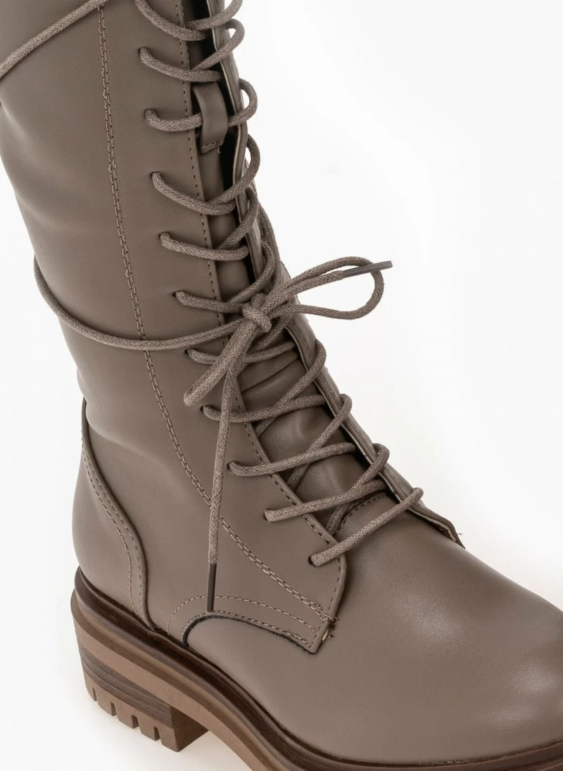 Συμφωνίες 💯 The Fashion Project Μπότες με κορδόνια - Πούρο ⭐ 7 Συμφωνίες 💯 The Fashion Project Μπότες με κορδόνια - Πούρο ⭐ - Image 5