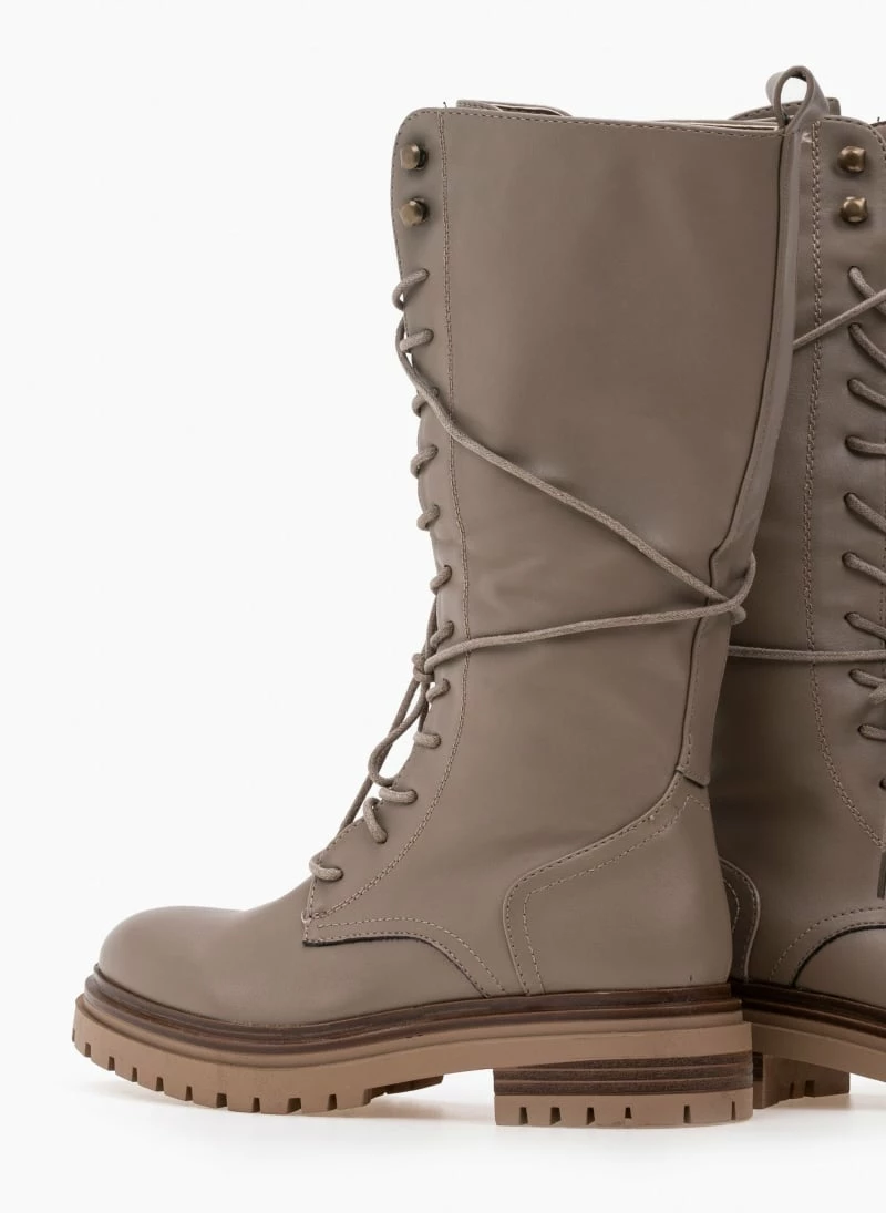 Συμφωνίες 💯 The Fashion Project Μπότες με κορδόνια - Πούρο ⭐ 8 Συμφωνίες 💯 The Fashion Project Μπότες με κορδόνια - Πούρο ⭐ - Image 6