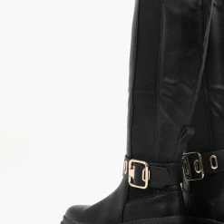 ΧΟΝΔΡΙΚΟ ΕΜΠΟΡΙΟ 🎉 The Fashion Project Μπότες ίσιες με μεγάλο τοκά - Μαύρο ⭐ -Sneakers Κατάστημα isies mpotes me megalo toka 96579 5ei9