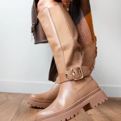 Καλύτερη πώληση ✔️ The Fashion Project Μπότες ίσιες με μεγάλο τοκά - Κάμελ 💯 -Sneakers Κατάστημα isies mpotes me megalo toka 96580 byp2