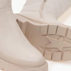 Αγορά 🤩 The Fashion Project Μπότες Chunky με θηλάκια - Μπεζ 👍 -Sneakers Κατάστημα isies mpotes me trakterwti sola 97632 wiw1