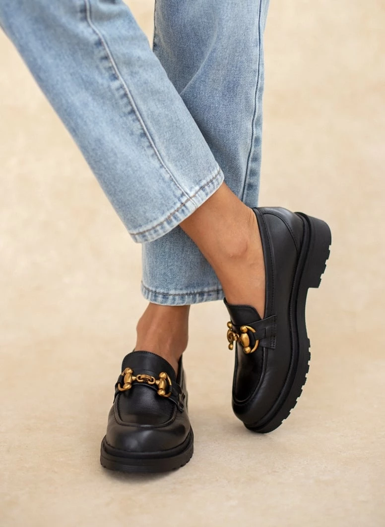 Προϋπολογισμός 🎉 Loafers Chunky δερμάτινα Tfp - Μαύρο ✨ 12 Προϋπολογισμός 🎉 Loafers Chunky δερμάτινα Tfp - Μαύρο ✨ - Image 10