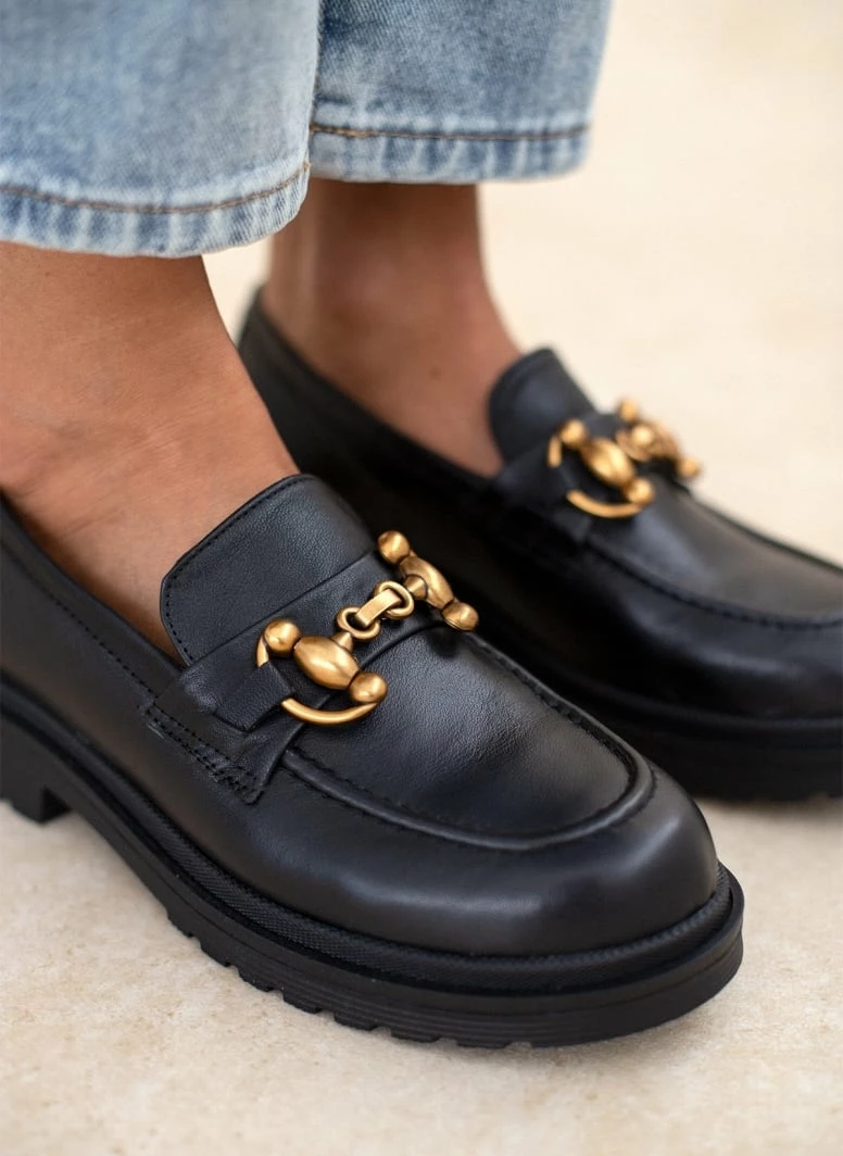 Προϋπολογισμός 🎉 Loafers Chunky δερμάτινα Tfp - Μαύρο ✨ 3 Προϋπολογισμός 🎉 Loafers Chunky δερμάτινα Tfp - Μαύρο ✨