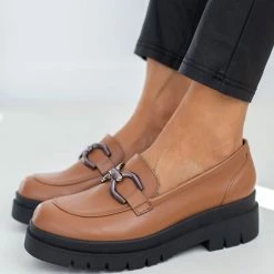 Φτηνός 👏 Loafers Chunky Estil - Ταμπά 🧨 -Sneakers Κατάστημα loafers chunky estil 108656 1k96