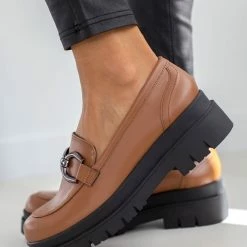 Φτηνός 👏 Loafers Chunky Estil - Ταμπά 🧨