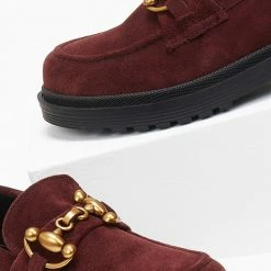 Τοπ 10 ❤️ Loafers Chunky καστόρινα Tfp - Μπορντό 😉 -Sneakers Κατάστημα loafers chunky kastorina tfp 108989 pf0e