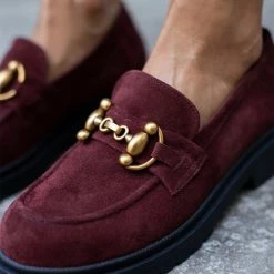 Τοπ 10 ❤️ Loafers Chunky καστόρινα Tfp - Μπορντό 😉