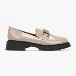 Προϋπολογισμός 🔥 The Fashion Project Loafers Chunky λουστρίνι - Τάουπε 😍