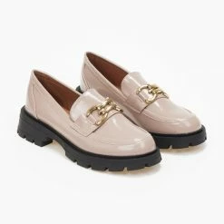 Προϋπολογισμός 🔥 The Fashion Project Loafers Chunky λουστρίνι - Τάουπε 😍 -Sneakers Κατάστημα loafers chunky loustrini 109077 svzu