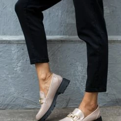 Προώθηση ⭐ The Fashion Project Loafers Chunky λουστρίνι με Strass - Τάουπε 🥰 -Sneakers Κατάστημα loafers chunky loustrini me strass 109074 397e